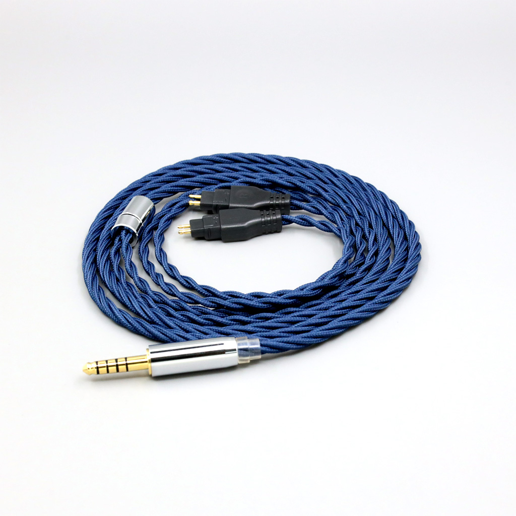 99% Pure Silver OCC Graphene Alloy Full Sleeved Earphone Cable For Sennheiser HD580 HD600 HD650 HDxxx HD660S HD58x HD6xx