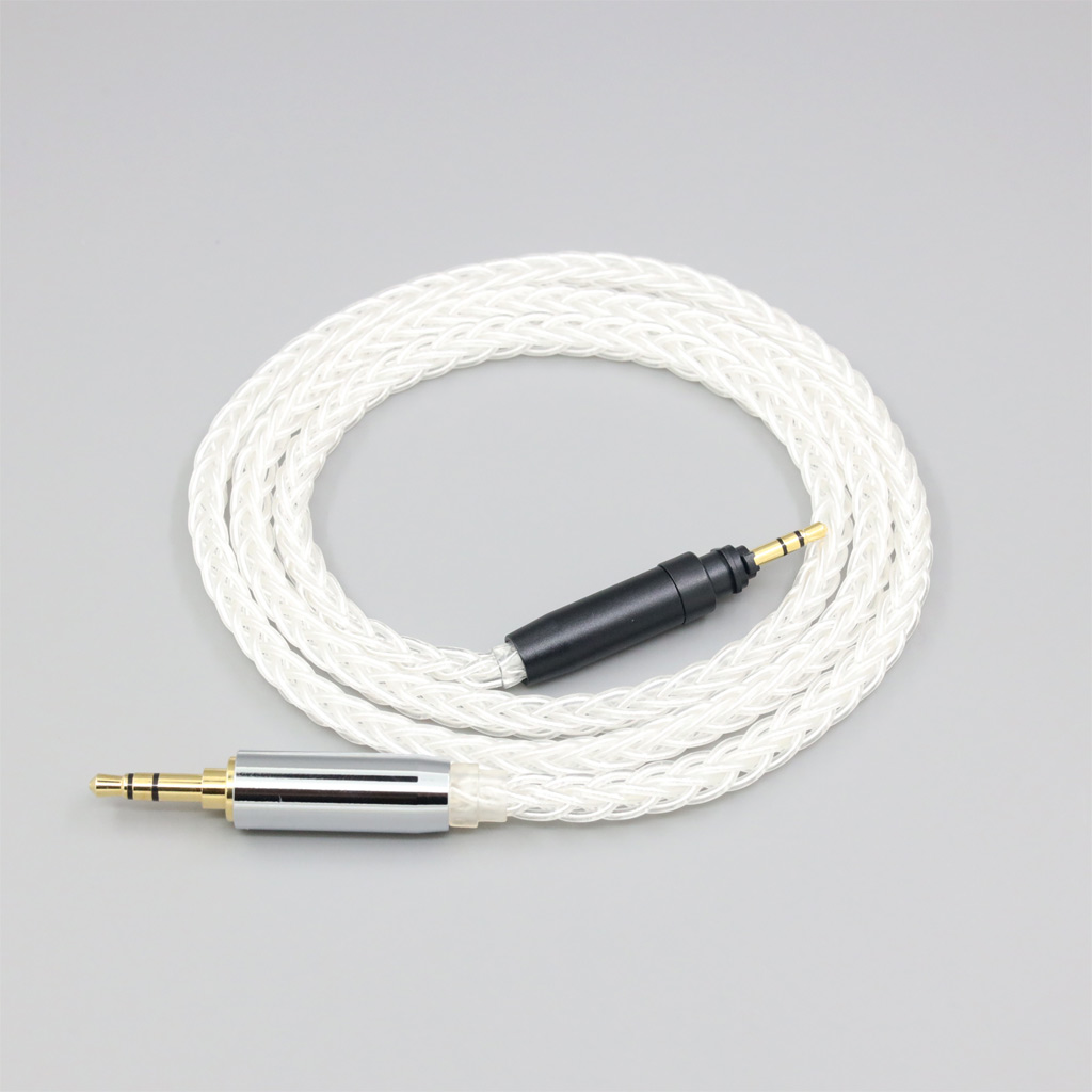 8 Core 99% 7n Pure Silver Palladium Earphone Headphone Cable For Shure SRH440A SRH840A
