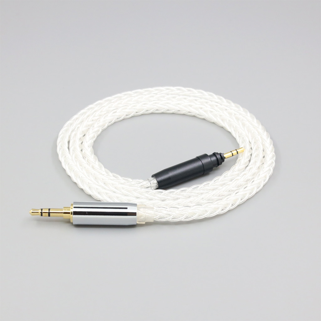 8 Core 99% 7n Pure Silver Palladium Earphone Headphone Cable For Shure SRH440A SRH840A
