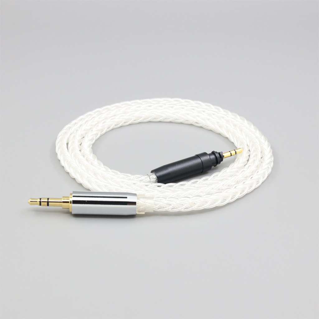 8 Core 99% 7n Pure Silver Palladium Earphone Headphone Cable For Shure SRH440A SRH840A