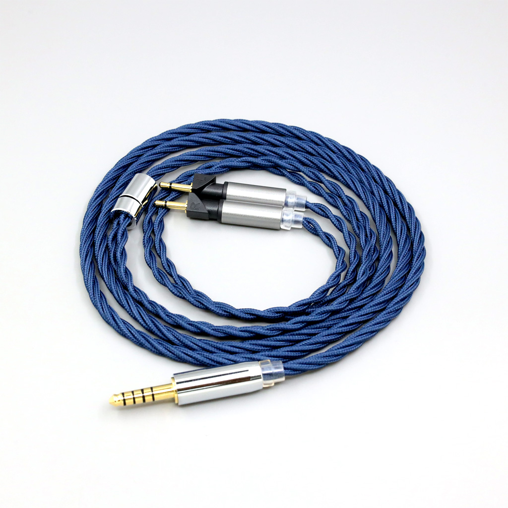 99% Pure Silver OCC Graphene Alloy Full Sleeved Earphone Cable For Abyss Diana v2 phi TC X1226lite 1:1 headphone pin