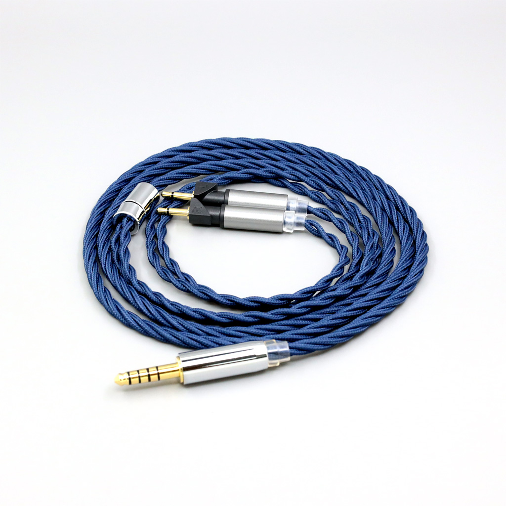 99% Pure Silver OCC Graphene Alloy Full Sleeved Earphone Cable For Abyss Diana v2 phi TC X1226lite 1:1 headphone pin