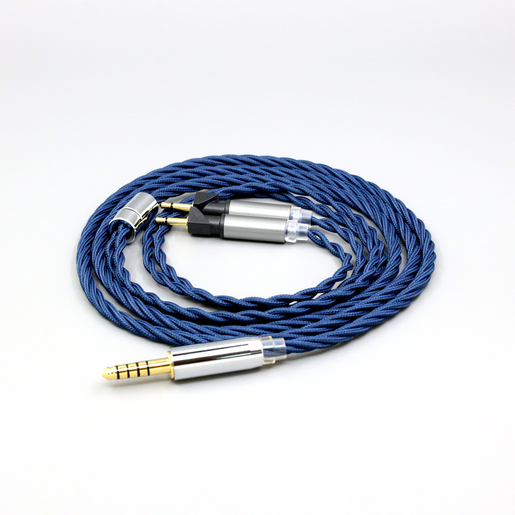 99% Pure Silver OCC Graphene Alloy Full Sleeved Earphone Cable For Abyss Diana v2 phi TC X1226lite 1:1 headphone pin