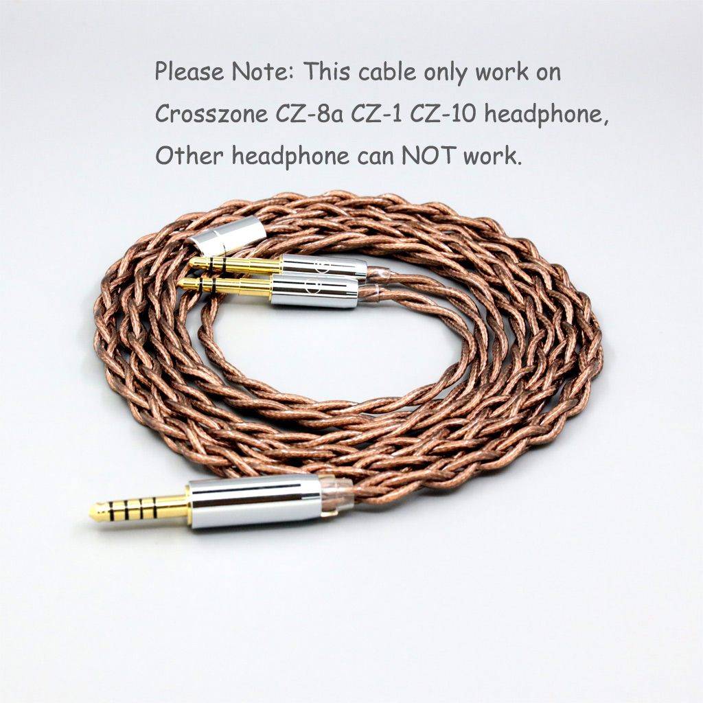 99% 24k Gold 7n Pure Silver Graphene Shield Earphone Cable For Crosszone CZ-8a CZ-1 CZ-10 Headphone