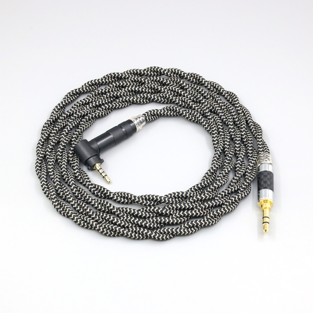 2 Core 2.8mm Litz OFC Earphone Shield Braided Sleeve Cable For Fostex T50RP 50TH Anniversary RP Stereo Headphone
