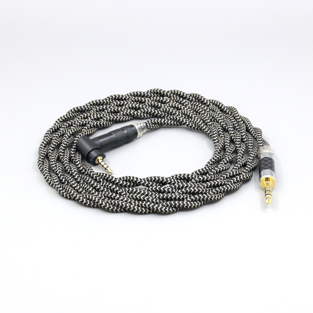 2 Core 2.8mm Litz OFC Earphone Shield Braided Sleeve Cable For Fostex T50RP 50TH Anniversary RP Stereo Headphone