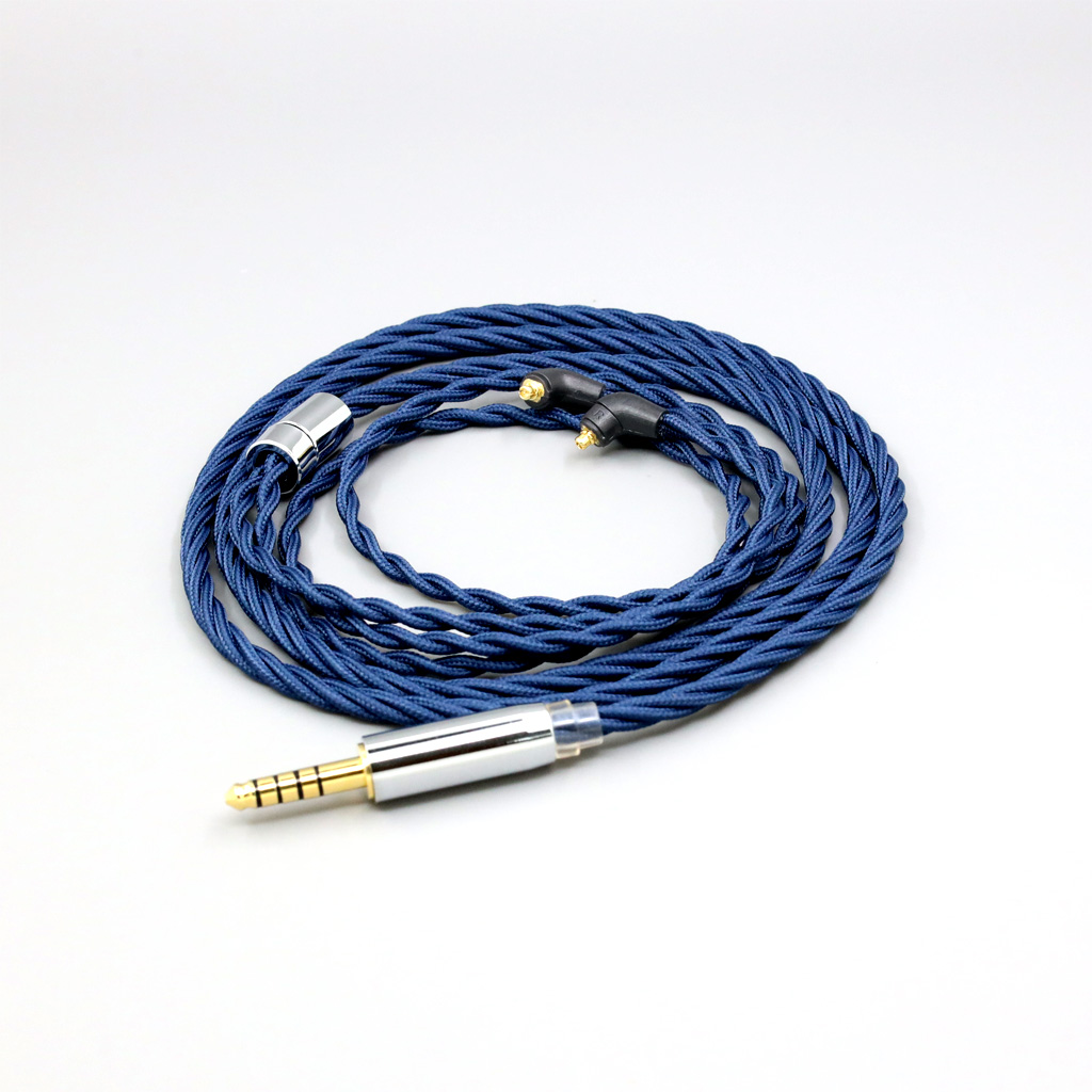 99% Pure Silver OCC Graphene Alloy Full Sleeved Earphone Cable For Etymotic ER4SR ER4XR ER3XR ER3SE ER2XR ER2SE