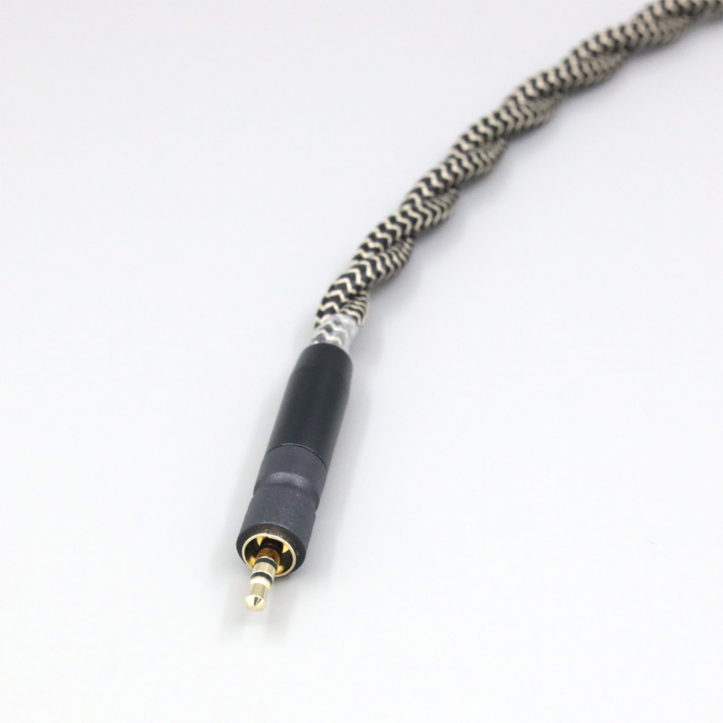 2 Core 2.8mm Litz OFC Earphone Shield Braided Sleeve Cable For Sennheiser G4me Game One Zero PC 373D GSP 350 500 600 