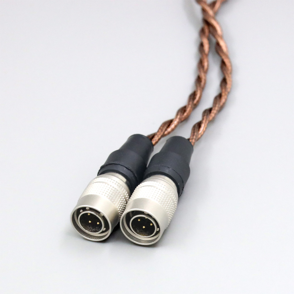 99% 24k Gold 7n Pure Silver Graphene Shield Earphone Cable For Mr Speakers Alpha Dog Ether C Flow Mad Dog AEON