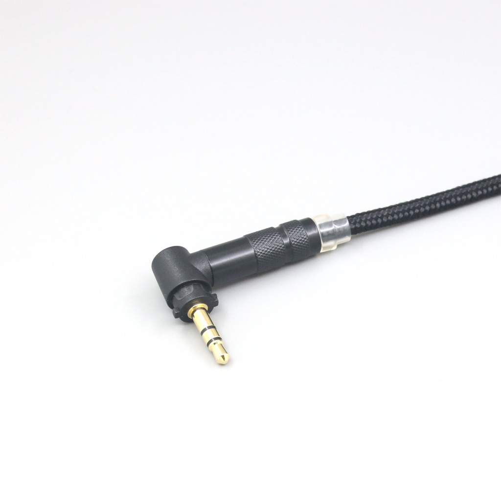 Black Super Soft Headphone Nylon OFC Cable For Fostex T50RP Mk3 T40RP Mk2 T20RP Mk2 Dekoni Audio Earphone