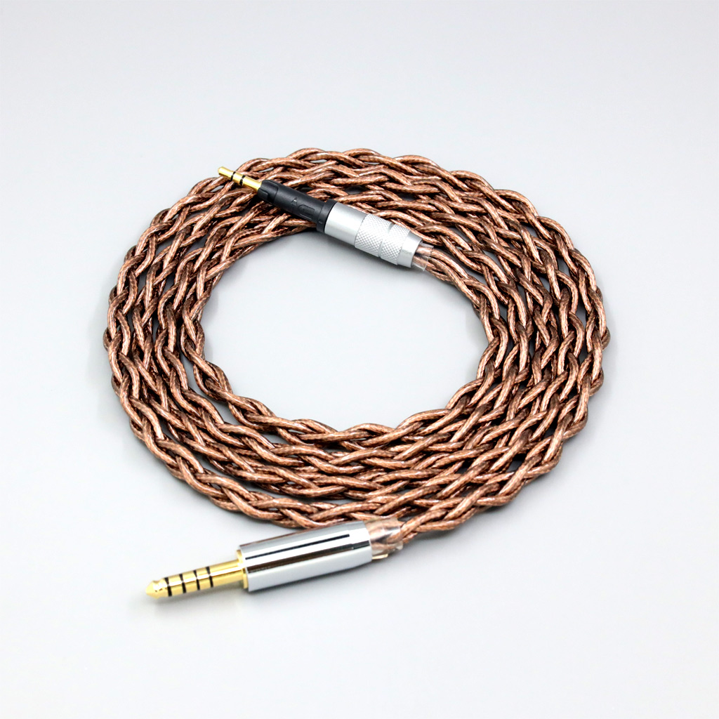 99% 24k Gold 7n Pure Silver Graphene Shield Earphone Cable For Sennheiser HD6 HD7 HD8 MIX DJ HD595 4 core