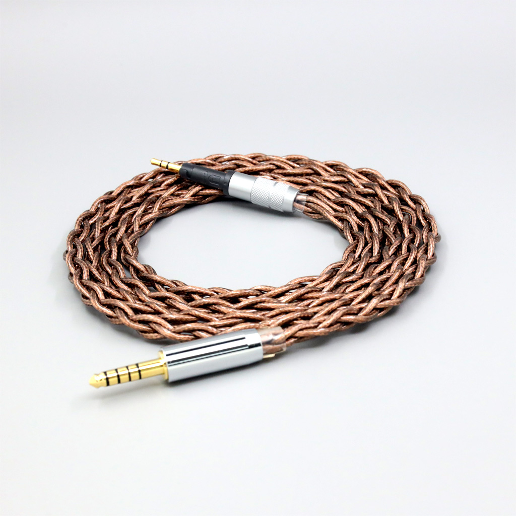 99% 24k Gold 7n Pure Silver Graphene Shield Earphone Cable For Sennheiser HD6 HD7 HD8 MIX DJ HD595 4 core