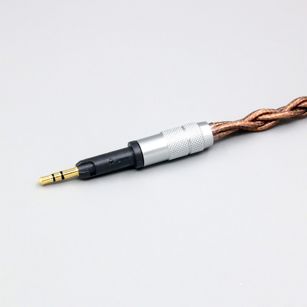 99% 24k Gold 7n Pure Silver Graphene Shield Earphone Cable For Sennheiser HD6 HD7 HD8 MIX DJ HD595 4 core