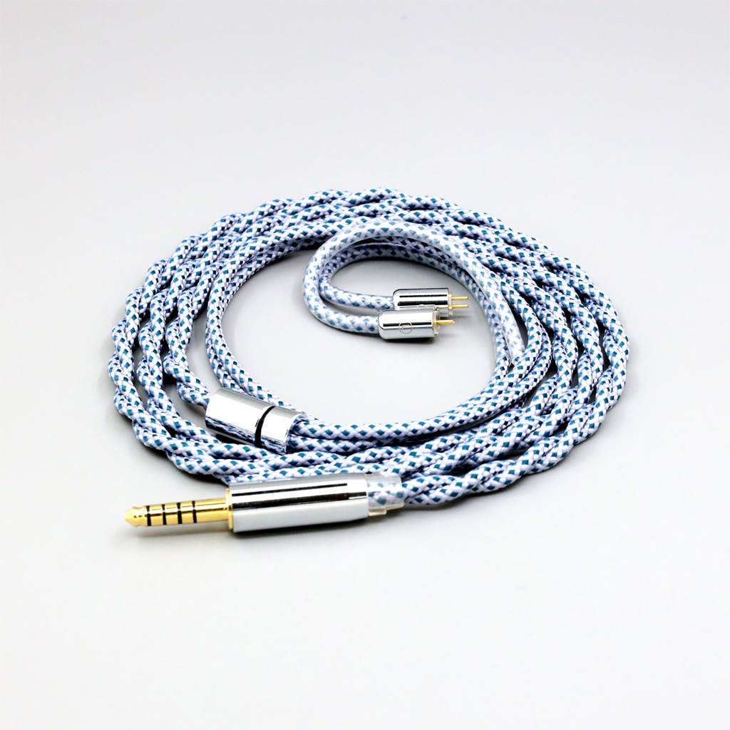99% Pure Silver Graphene OCC Shielding Earphone Cable For IEM 0.78mm Flat Step JH Audio JH16 Pro JH11 Pro 5 6 7 2pin