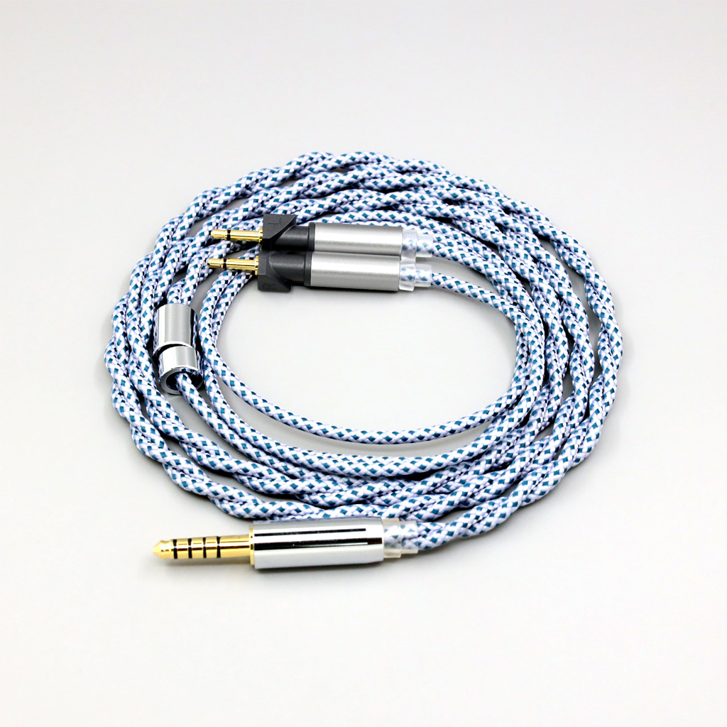 99% Pure Silver Mix Graphene OCC Shielding Earphone Cable For Abyss Diana v2 phi TC X1226lite 1:1 headphone pin
