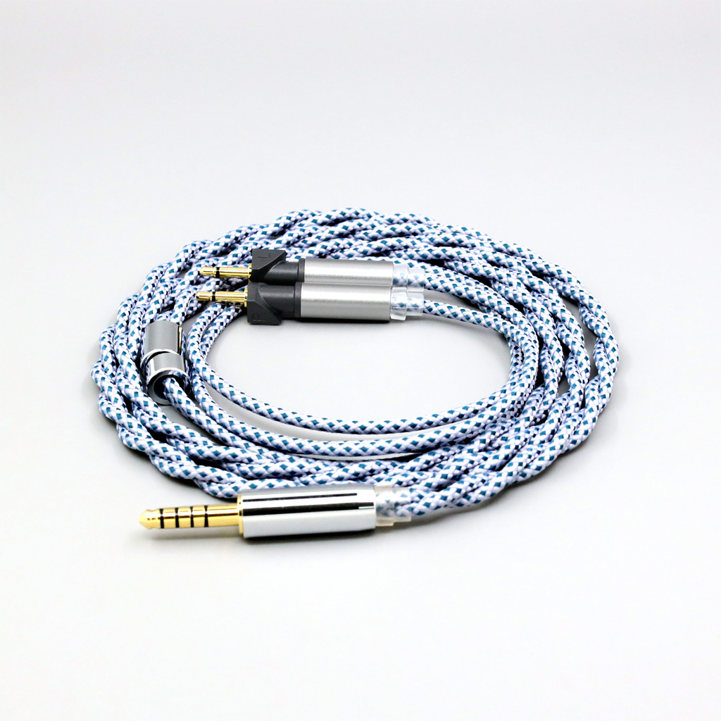 99% Pure Silver Mix Graphene OCC Shielding Earphone Cable For Abyss Diana v2 phi TC X1226lite 1:1 headphone pin
