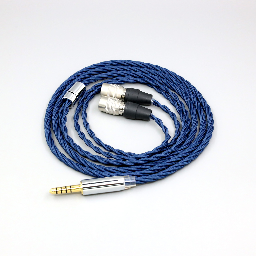 99% Pure Silver OCC Graphene Alloy Full Sleeved Earphone Cable  For Mr Speakers Alpha Dog Ether C Flow Mad Dog AEON