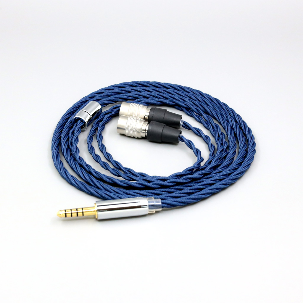 99% Pure Silver OCC Graphene Alloy Full Sleeved Earphone Cable  For Mr Speakers Alpha Dog Ether C Flow Mad Dog AEON