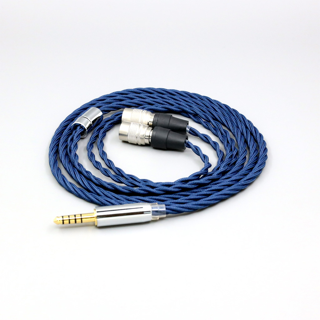 99% Pure Silver OCC Graphene Alloy Full Sleeved Earphone Cable  For Mr Speakers Alpha Dog Ether C Flow Mad Dog AEON