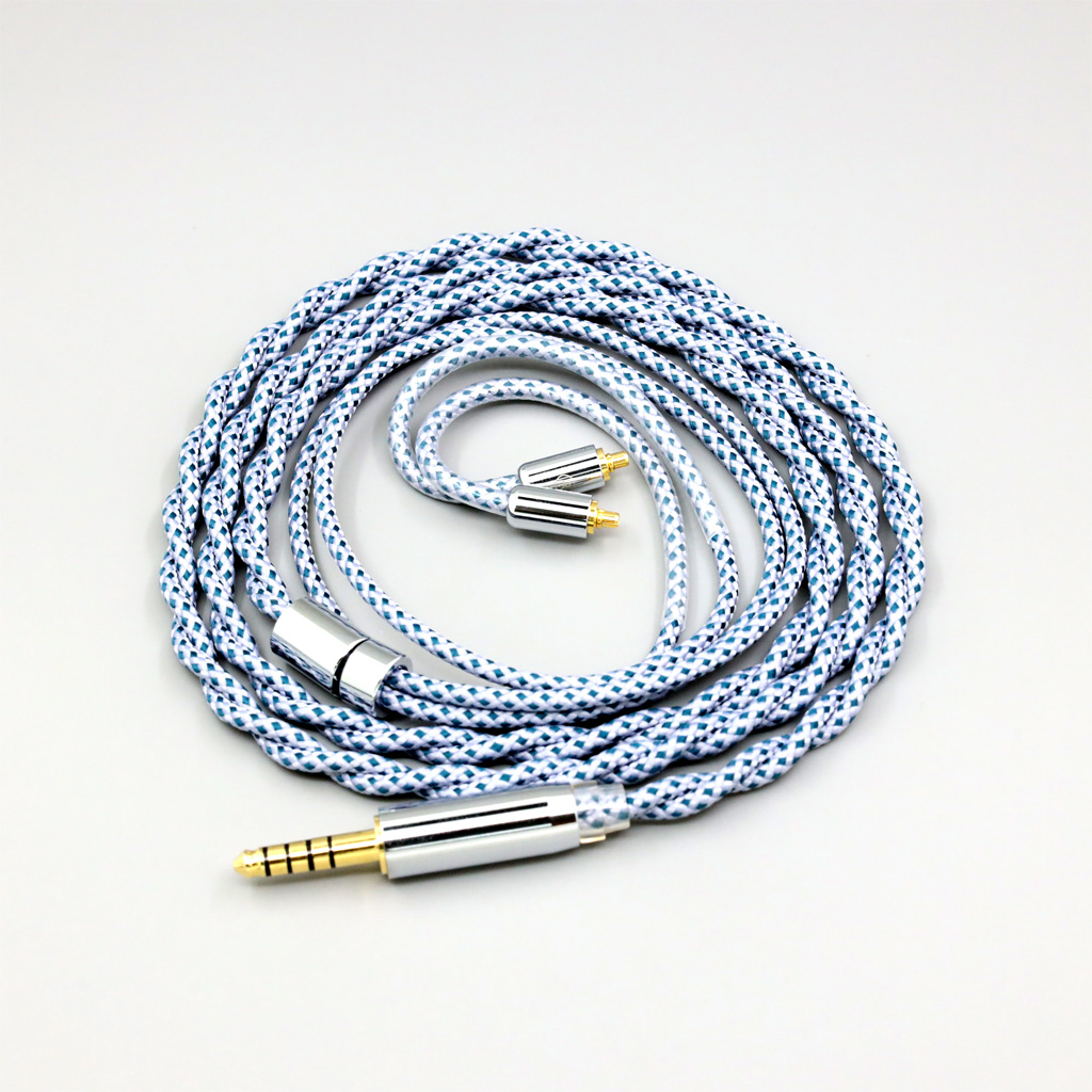 99% Pure Silver Graphene OCC Shielding Earphone Cable For Dunu T5 Titan 3 T3 (Increase Length MMCX)