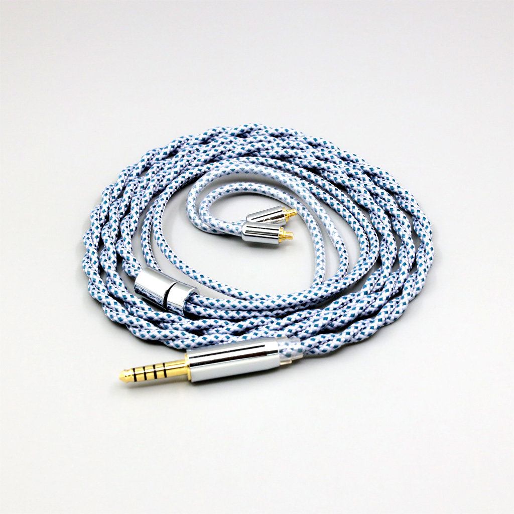 99% Pure Silver Graphene OCC Shielding Earphone Cable For Dunu T5 Titan 3 T3 (Increase Length MMCX)