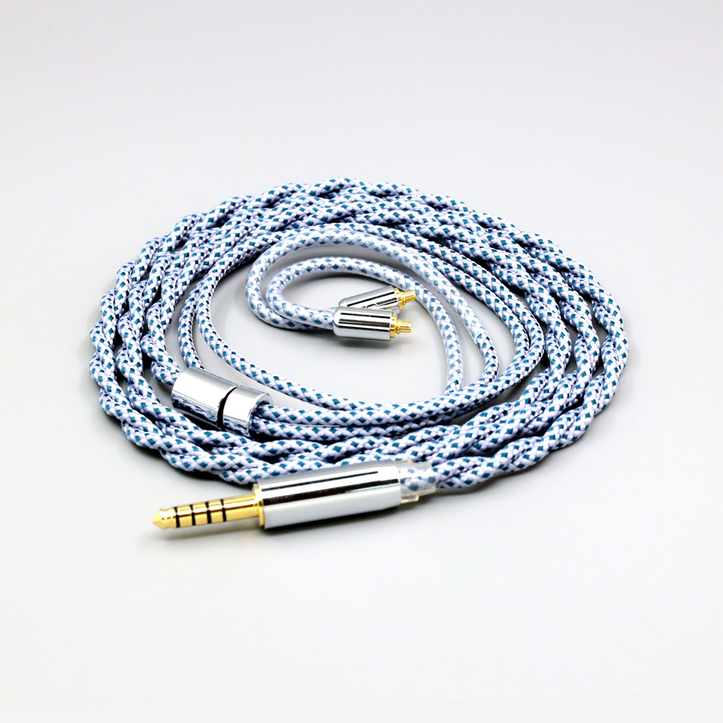 99% Pure Silver Graphene OCC Shielding Earphone Cable For Dunu T5 Titan 3 T3 (Increase Length MMCX)