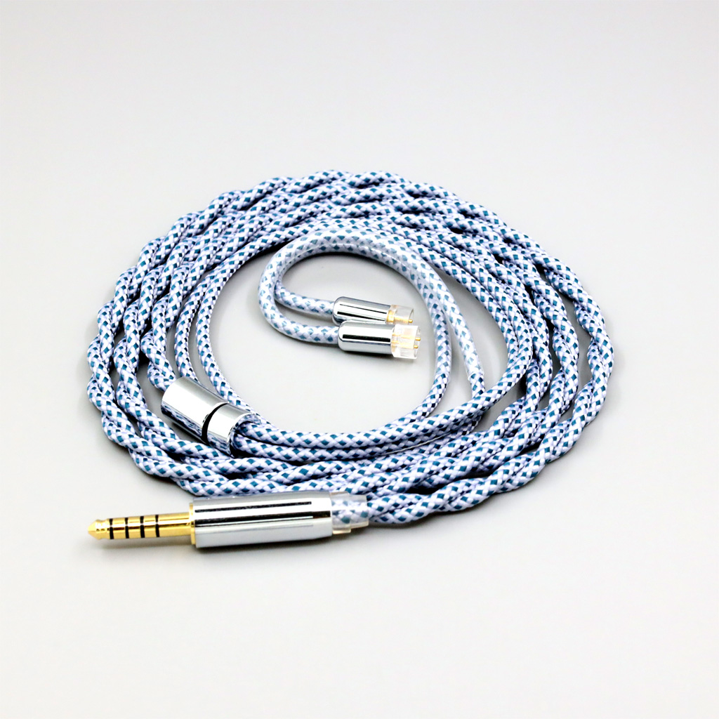 99% Pure Silver Mix Graphene OCC Shielding Earphone Cable For UE Live UE6Pro Lighting SUPERBAX IPX
