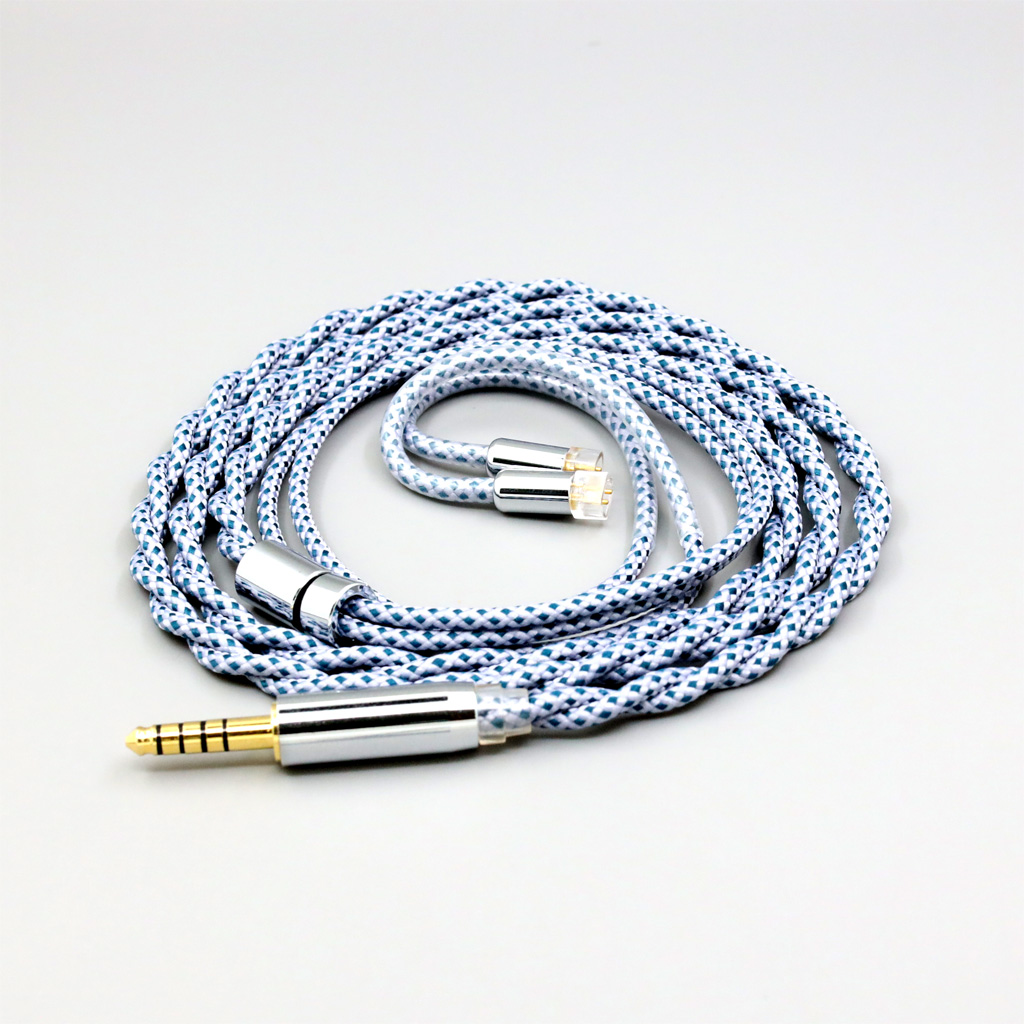 99% Pure Silver Mix Graphene OCC Shielding Earphone Cable For UE Live UE6Pro Lighting SUPERBAX IPX