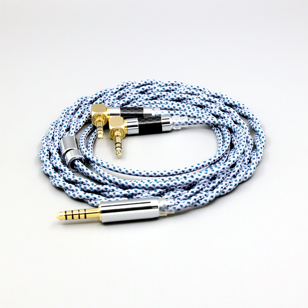 99% Pure Silver Mix Graphene OCC Shielding Earphone Cable For Verum 1 One Headphone Headset L Shape 3.5mm Pin