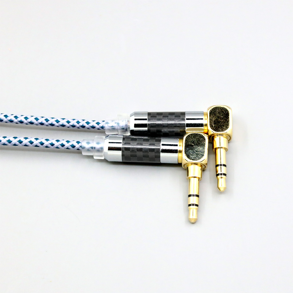99% Pure Silver Mix Graphene OCC Shielding Earphone Cable For Verum 1 One Headphone Headset L Shape 3.5mm Pin