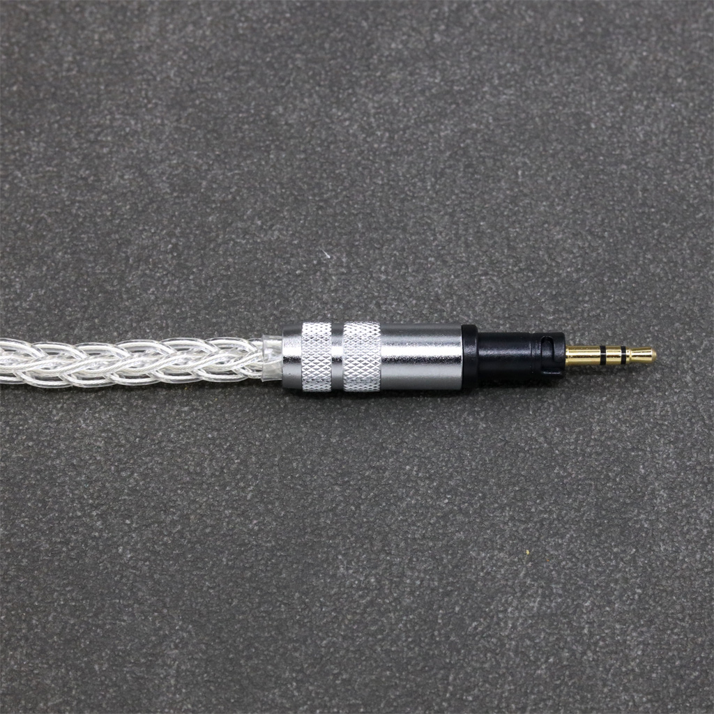 99% Pure Silver 8 Core Earphone Cable For Sennheiser Momentum 1.0 2.0 On-Ear Headphones