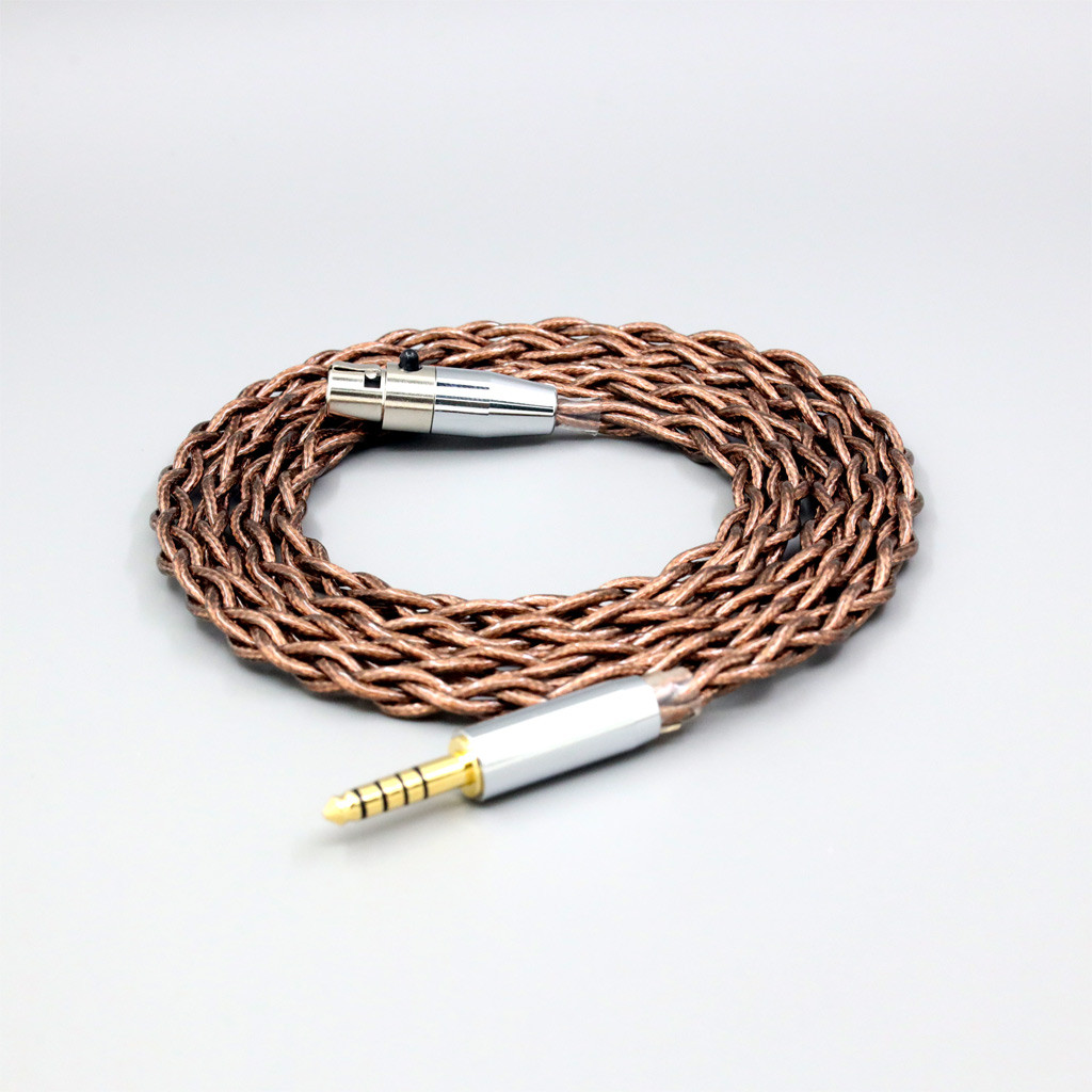 99% 24k Gold 7n Pure Silver Earphone Cable For AKG K371BT Beyerdynamic DT177x GO Pioneer HDJ-X10 Sennheiser HD490 Pro