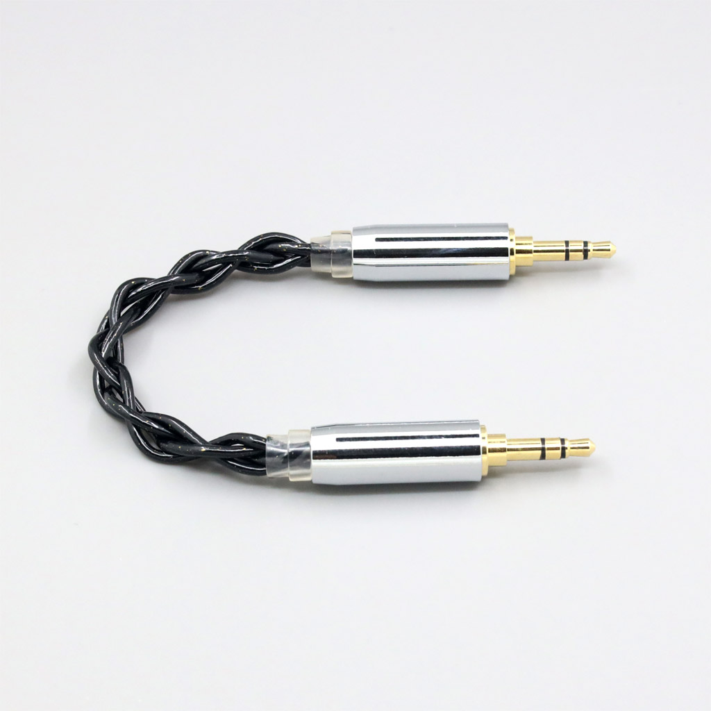3.5mm Male To 3.5mm Male 99% Pure Silver Palladium Graphene Floating Gold Cable