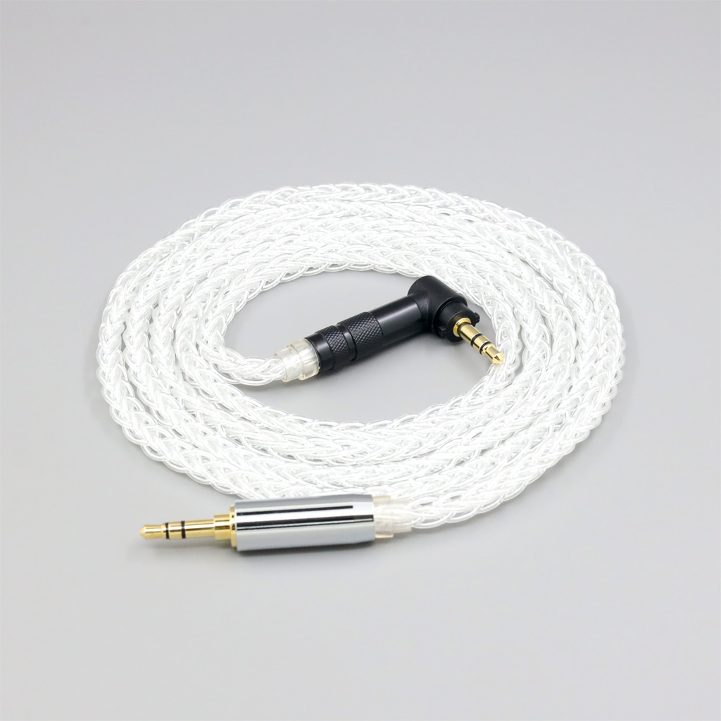 8 Core 99% 7n Pure Silver Palladium Earphone Headphone Cable For Fostex T50RP Mk3 T40RP Mk2 T20RP Mk2 Dekoni Audio