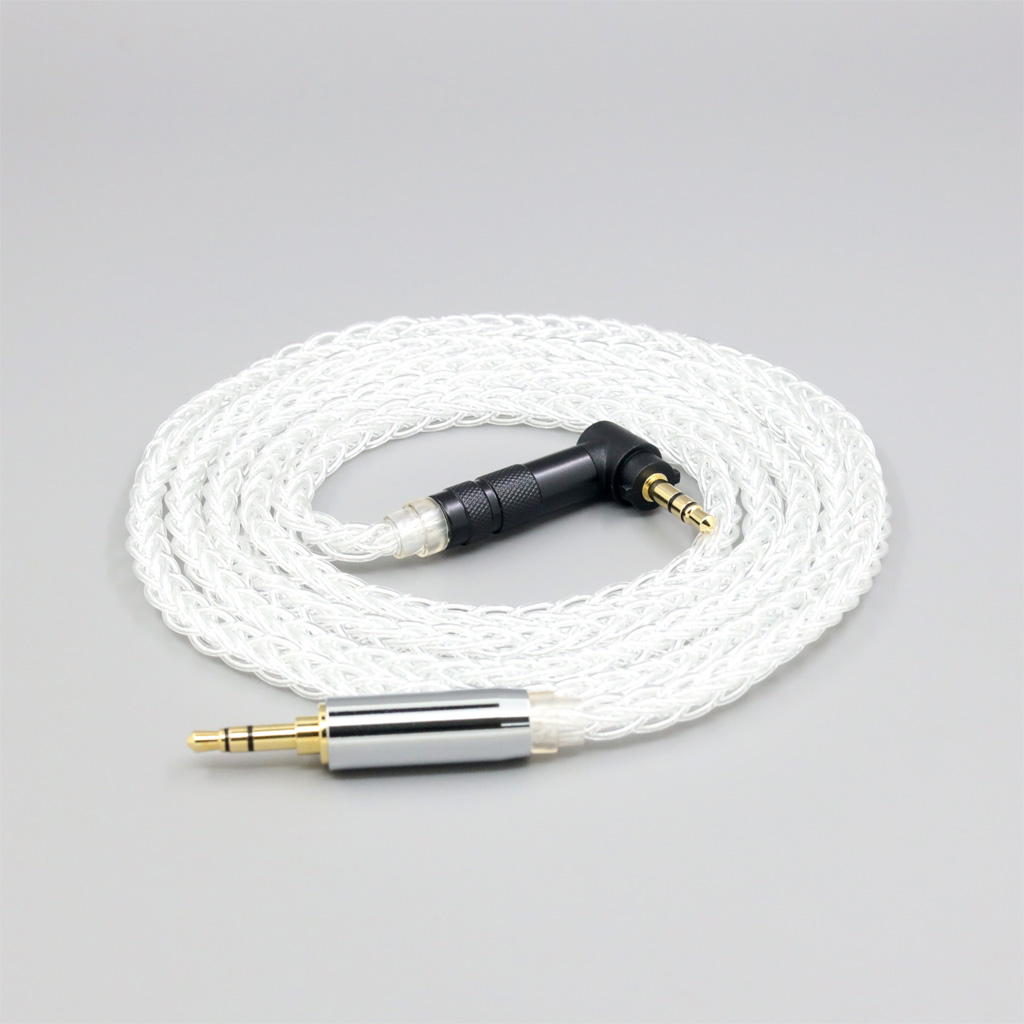 8 Core 99% 7n Pure Silver Palladium Earphone Headphone Cable For Fostex T50RP Mk3 T40RP Mk2 T20RP Mk2 Dekoni Audio