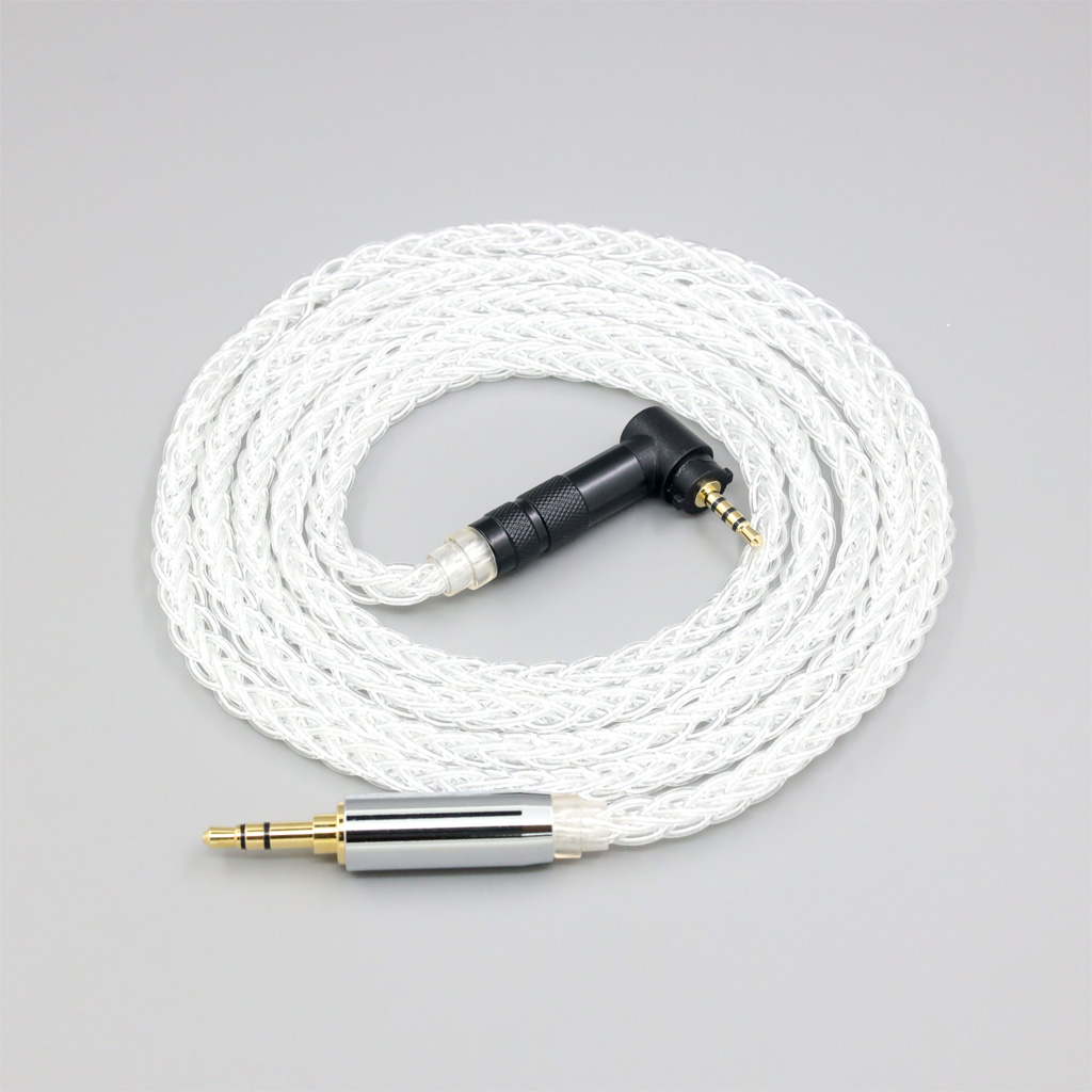 8 Core 99% 7n Pure Silver Palladium Earphone Headphone Cable For Fostex T50RP 50TH Anniversary RP Stereo