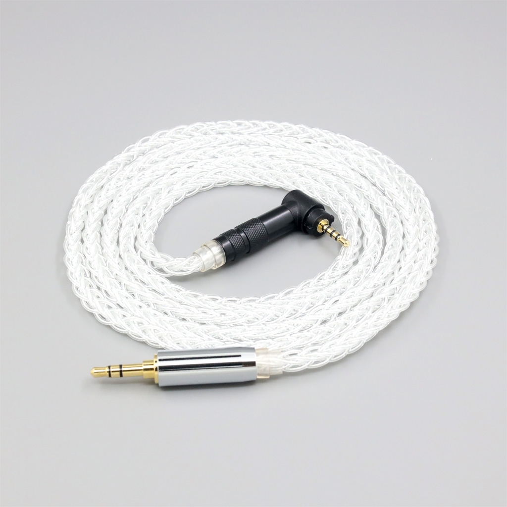 8 Core 99% 7n Pure Silver Palladium Earphone Headphone Cable For Fostex T50RP 50TH Anniversary RP Stereo