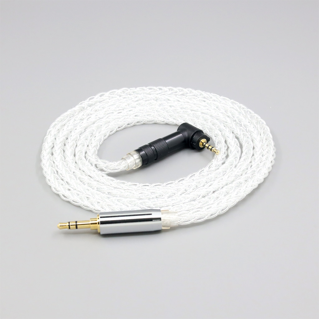 8 Core 99% 7n Pure Silver Palladium Earphone Headphone Cable For Fostex T50RP 50TH Anniversary RP Stereo