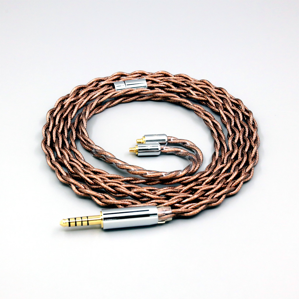 99% 24k Gold 7n Pure Silver Graphene Shield Earphone Cable For Dunu T5 Titan 3 T3 (Increase Length MMCX) 4 cores 1.8