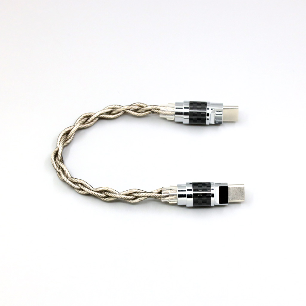 OTG USB-C Type C Male To Male 99% Pure Silver + Graphene Cable For ONIX Alpha XI1 mobilephone little tail decoder