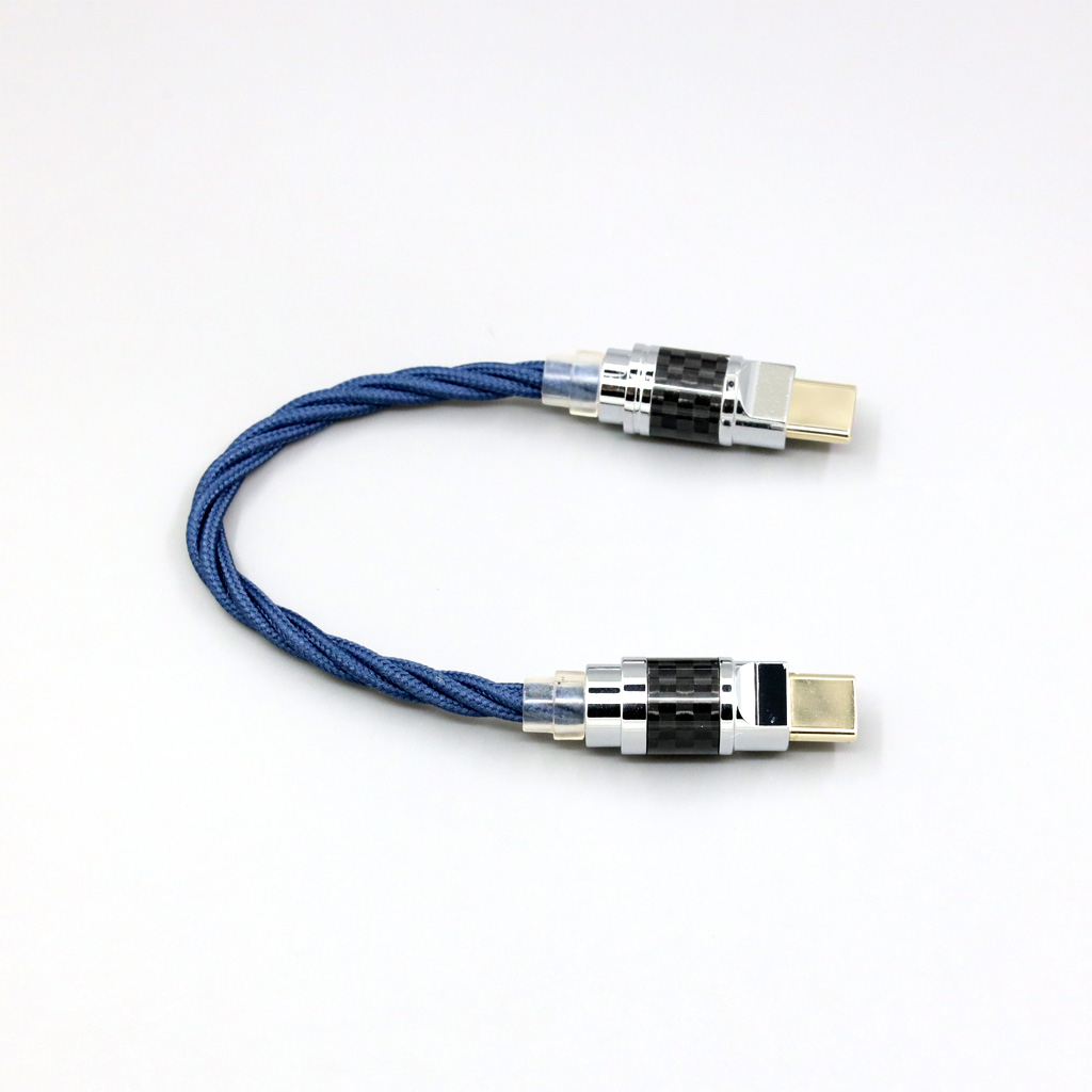 OTG USB-C Type C Male To Male 99% Pure Silver OCC Graphene Alloy Cable For ONIX Alpha XI1 mobilephone little tail decoder