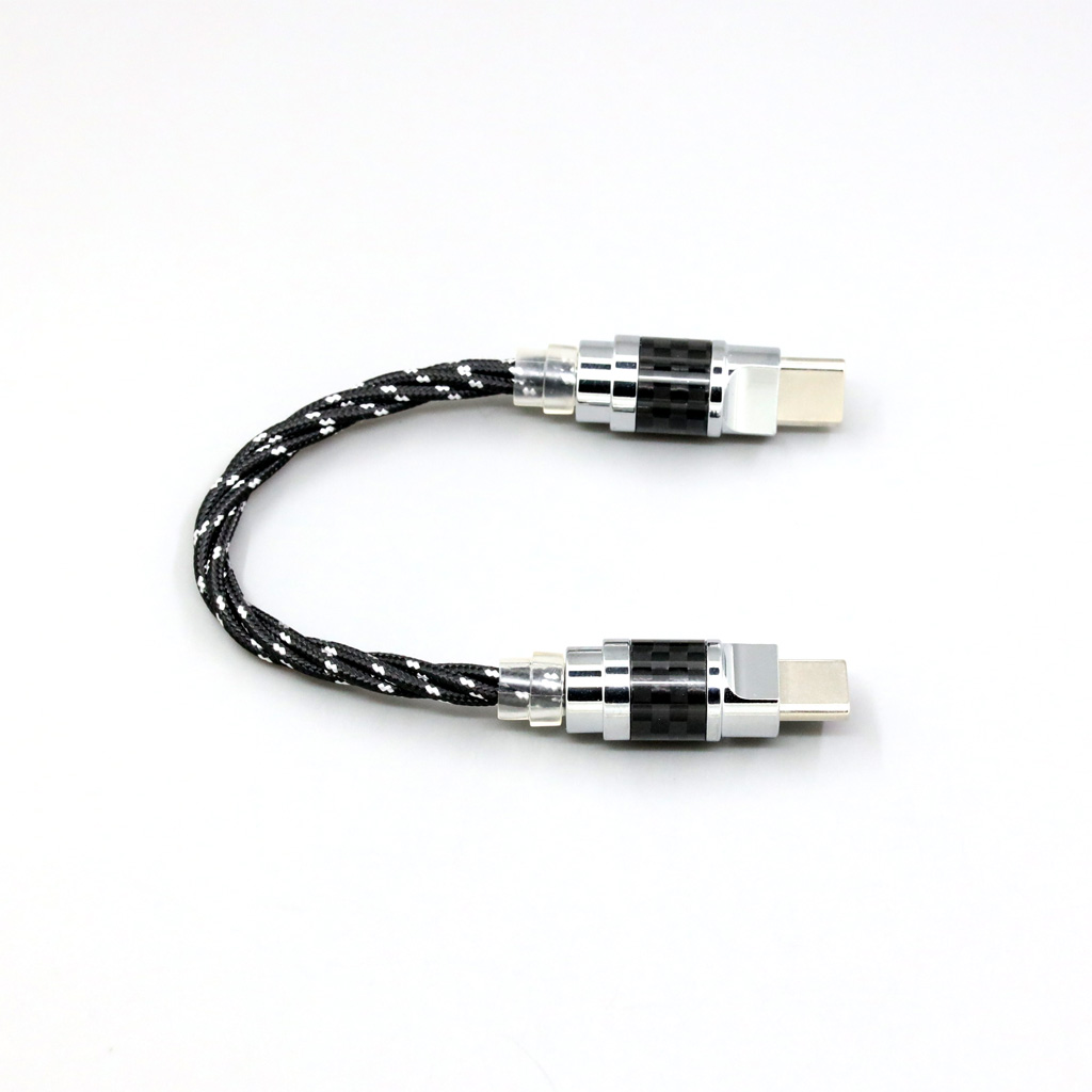 OTG USB-C Type C Male To Male OCC Mixed OFC Twisting Nylon Cable For ONIX Alpha XI1 CAP mobilephone little tail decoder
