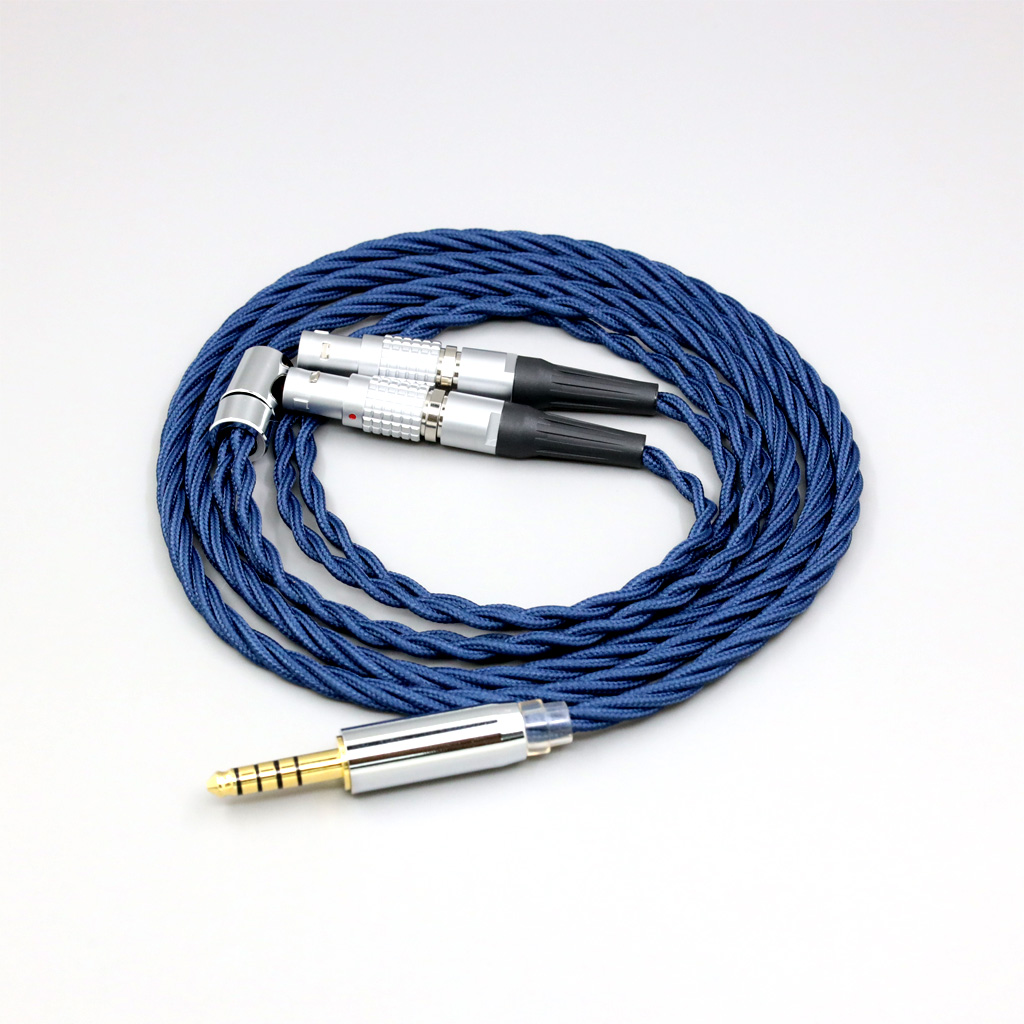 99% Pure Silver OCC Graphene Alloy Full Sleeved Earphone Cable For Focal Utopia Fidelity Circumaural Headphone