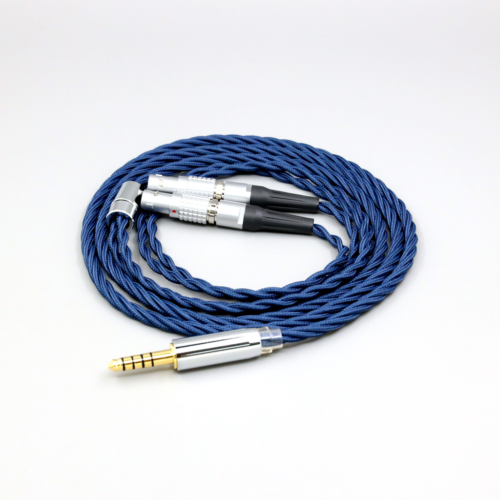 99% Pure Silver OCC Graphene Alloy Full Sleeved Earphone Cable For Focal Utopia Fidelity Circumaural Headphone