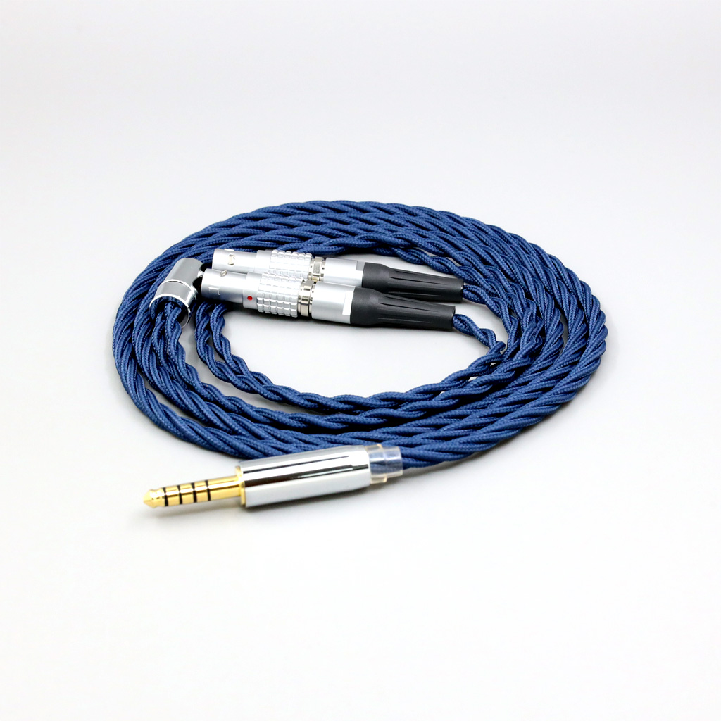 99% Pure Silver OCC Graphene Alloy Full Sleeved Earphone Cable For Focal Utopia Fidelity Circumaural Headphone