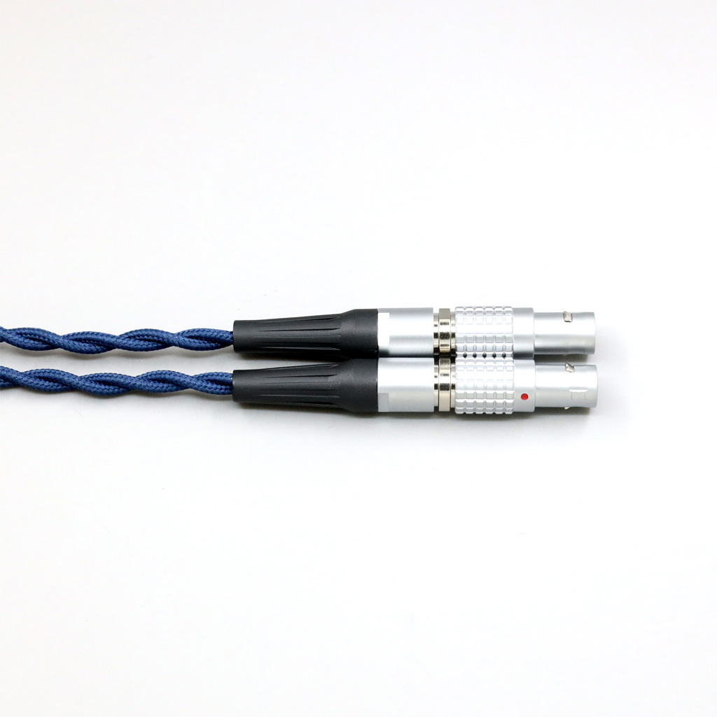 99% Pure Silver OCC Graphene Alloy Full Sleeved Earphone Cable For Focal Utopia Fidelity Circumaural Headphone