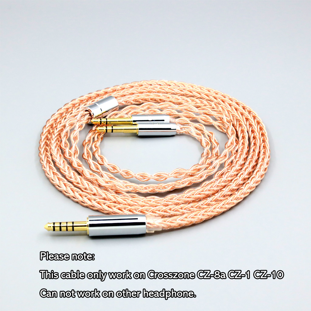 8 Cores 22*0.08mm Litz 7N OCC Earphone Cable For Crosszone CZ-8a CZ-1 CZ-10 Headphone