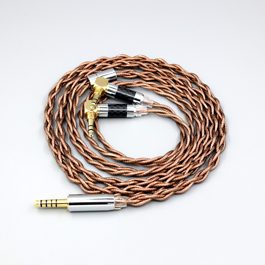 99% 24k Gold 7n Pure Silver Graphene Shield Earphone Cable For Verum 1 One Headphone Headset L Shape 3.5mm Pin