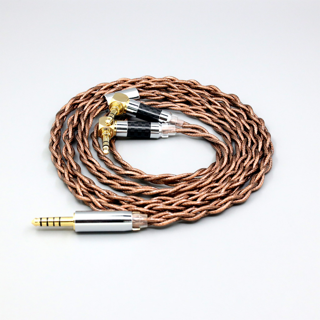 99% 24k Gold 7n Pure Silver Graphene Shield Earphone Cable For Verum 1 One Headphone Headset L Shape 3.5mm Pin