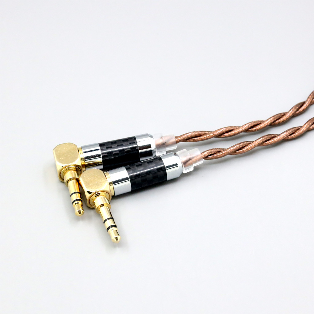 99% 24k Gold 7n Pure Silver Graphene Shield Earphone Cable For Verum 1 One Headphone Headset L Shape 3.5mm Pin